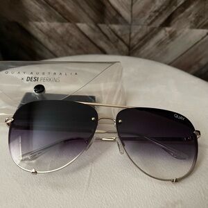QuayxDesi Perkins Aviator Sunglasses